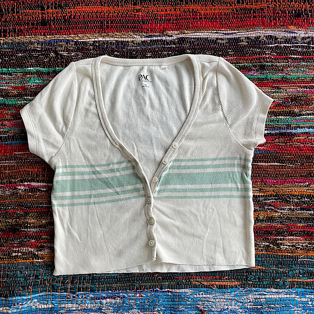 Button-Down Crop Top